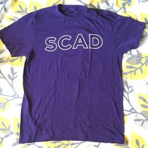 SCAD tshirt top Purple Atlanta Savannah Art School